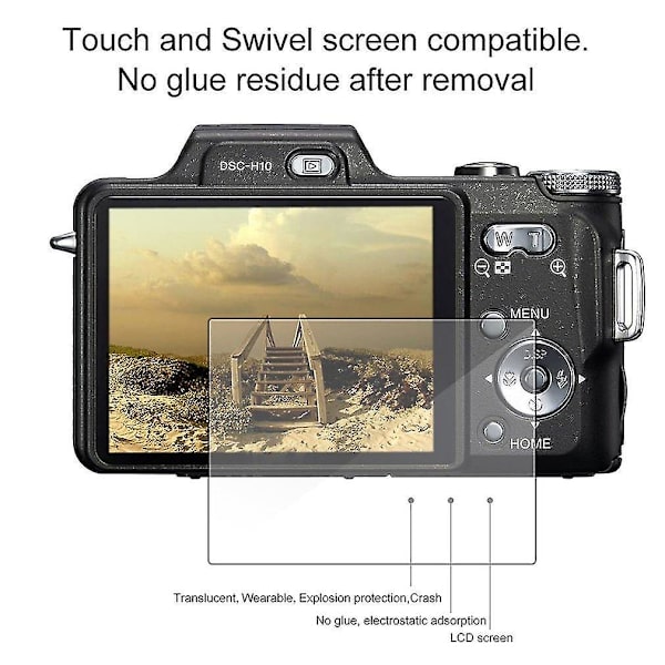 Klar herdet glass beskyttelsesfilm for Panasonic Gx7