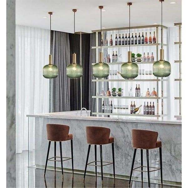 1-pære 20cm Kreativ Pendellampe Metal Glas Globe Led