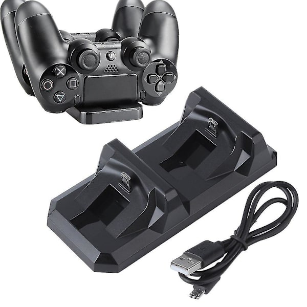 Dubbel Laddningsdocka för PS4 Trådlös Kontroller