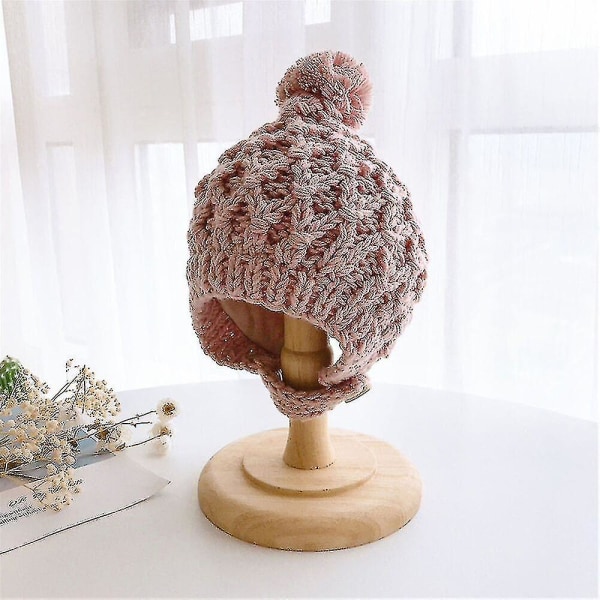 Hat All Match Warm Winter Accessories Baby Til Koldt Vejr-pink