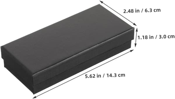 8 st elegant pappersklocklåda klockförvaringsfodral svampfoder pack smyckesorganisatör svart