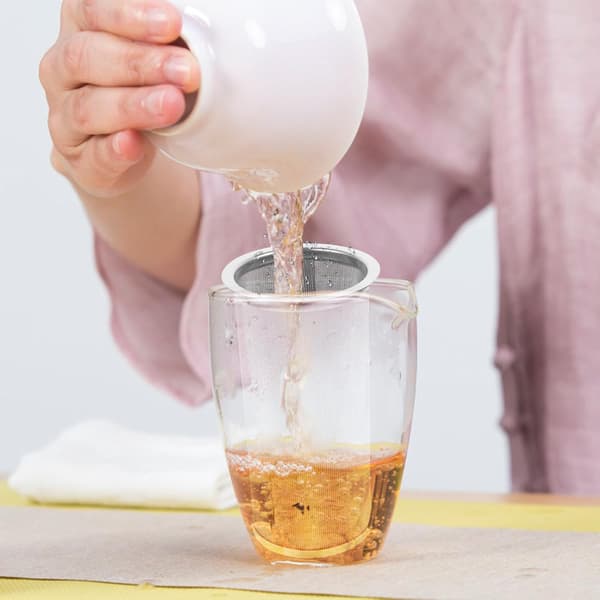 Te Filter Kaffefilter Rustfrit Stål Enkelt og Generøst Design Let at Bruge Alsidigt