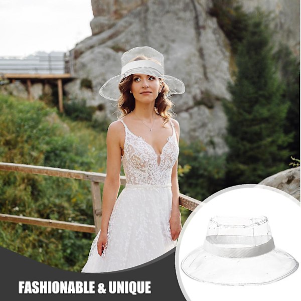 Hinkhatt för Kvinnor, Transparent Fiskarehatt, Utomhus Casual Hatt, Klädaccessoar