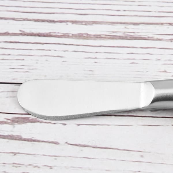 2 st smörknivar och ostknivar i rostfritt stål med lättskött design