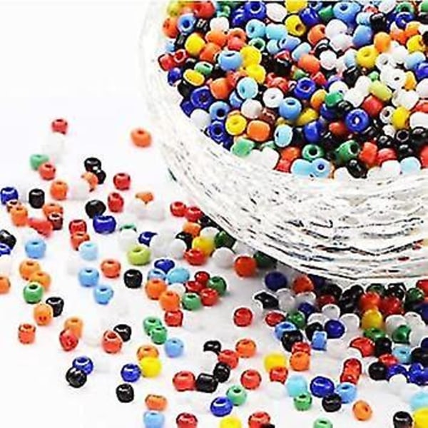 Ponni Glass Seed Beads 3mm DIY Armbånd Halskjeder Smykker