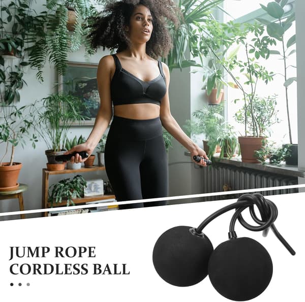 Sladdlös hopprepsboll 7 cm EVA solid viktad inomhus hopprepstillbehör