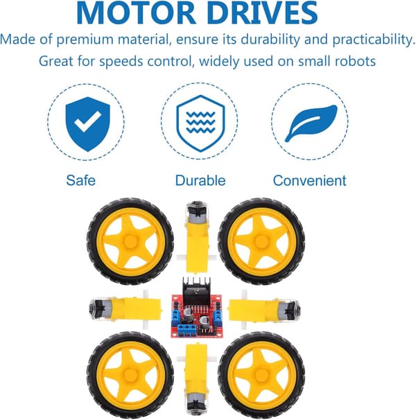 Motordrev Controller Board Motordrivermodul til Intelligent Bilchassis Kompatibelt Robot Hjul Sæt