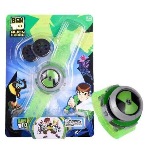 Ben 10 Projektor Klokke Leke Alien Force Omnitrix Klokke Projeksjon Actionfigur Leke Barn Bursdagsgave