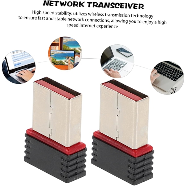 Wifi-mottaker for PC USB Wifi Nettverksadapter Høy Ytelse Enkel å Installere Bredt Kompatibel