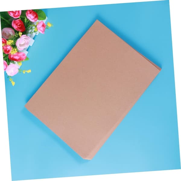 50 ark kraftpapper omslag blommor omslagspapper kaffefärg