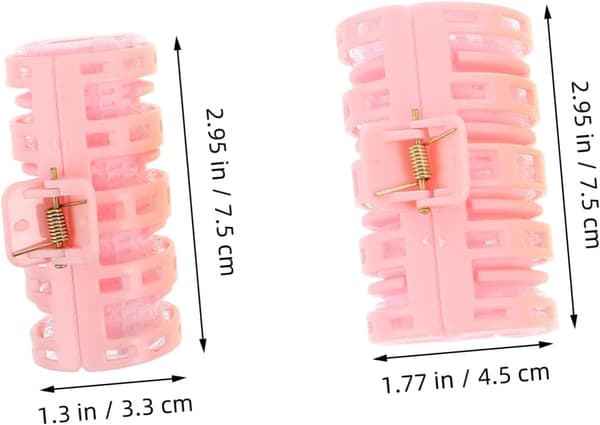8 st Bangs Roller Värmefria Hårrullar Plastlockar för Långt Hår Gör-det-själv Stylingklämmor för Kvinnor