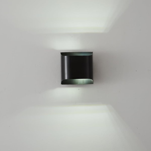 LED Vägglampa Svart Enkel Design Upp Ned 3w Vägglampor