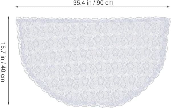 Blondedislør Bryllupsslør Elegant Blomstermønster Kort Mantilla Skjerf