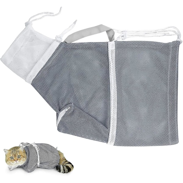 Cat Badepose Anti-bitt Og Anti-ripe Cat Grooming Bag For Bading