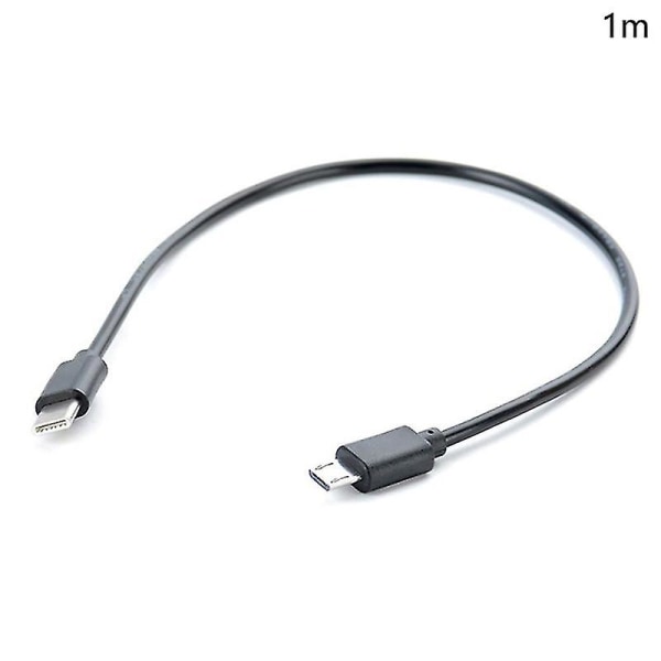 Typ C Usb-c till Micro Usb Kabel Micro B Usb Typ C Sladd Hane till Hane Datakabel 1M