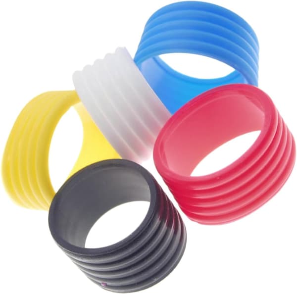 5 st elastiska racketgreppsringar Overgrip Protector Kompakta små racketband