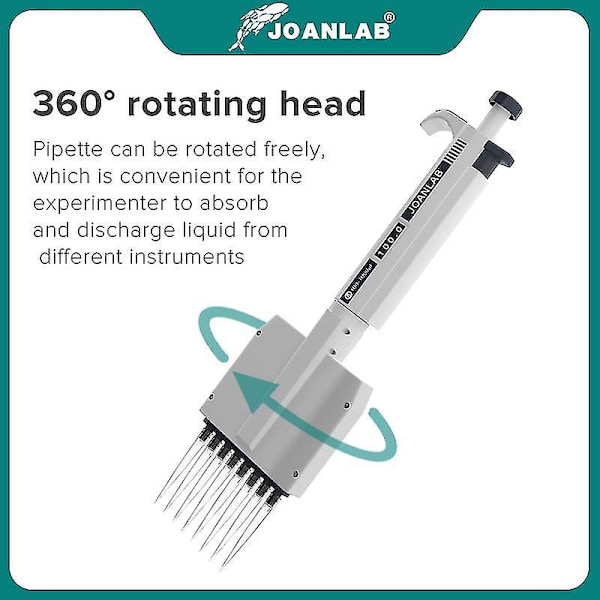 Joanlab Multikanalpipett Justerbar Mikropipett 8 Ch