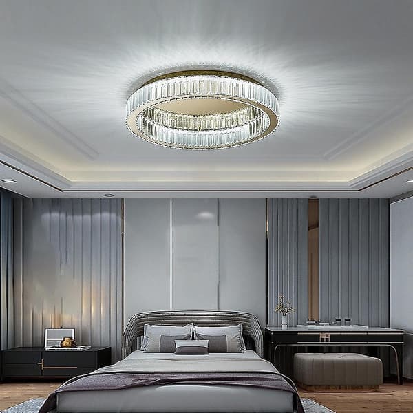 50cm Rund Loftlampe Led Lysekrone Rustfrit Stål