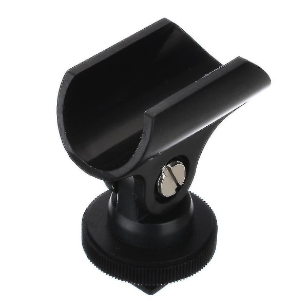 Plastic Microphone Clip Stand For Camera(1 Piece,black)