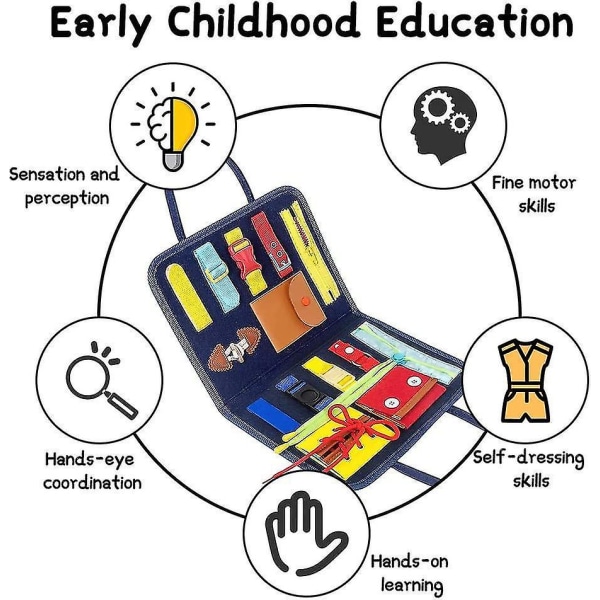 Børns pædagogiske læringslegetøj følte travlt bord