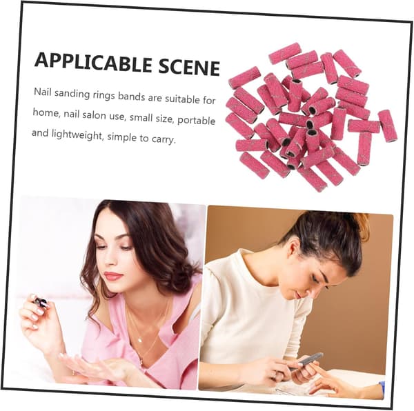 50 stk. Mini Slibebånd Manicure Neglebufferblok Professionelle Neglebor Shiner Bufferblok