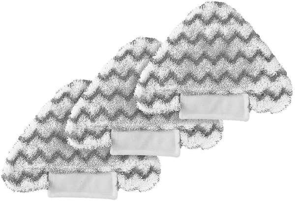 3 stk Vaskbare Mikrofiber Dampmoppputer Rengjøringsputer Erstatningsputer for Shark