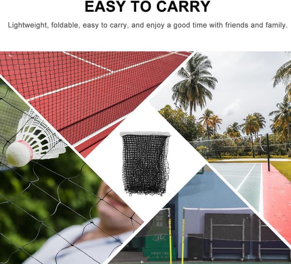 Bærbart Badmintonnet Grønt Pp Materiale Professionelt Net Nemt at Bære Letvægts Erstatningsnet