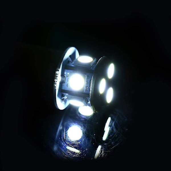 Hvit 1156 LED Bil Bremslys Pære R5w 5050 8smd LED Bil Lys Pære, Baklys Pærer, Blinkende Revers Signal 12 Vhvit2stk)