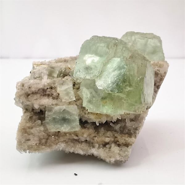 142g Naturlig Grøn Fluorit Calcit Mineralprøve