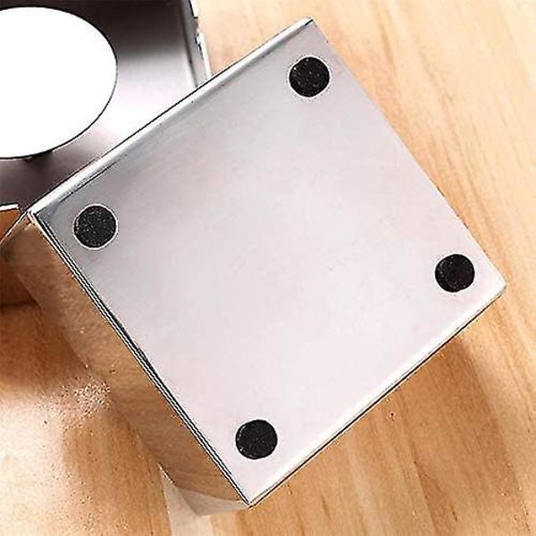 Tuhka-astiat Kotitalous Tuhka-astia Metalli Tuhka-astia Neliö Ruostumaton Teräs Pidike Tuhka-astiat Kotiin Toimistoon Hotellin Koristelu Luova Gadget Pöytä (hopea 1kpl