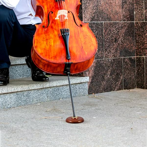 Bærbar sklisikker gummimatte for studenter til cello, for musikkinstrumenttilbehør og cellostøtte
