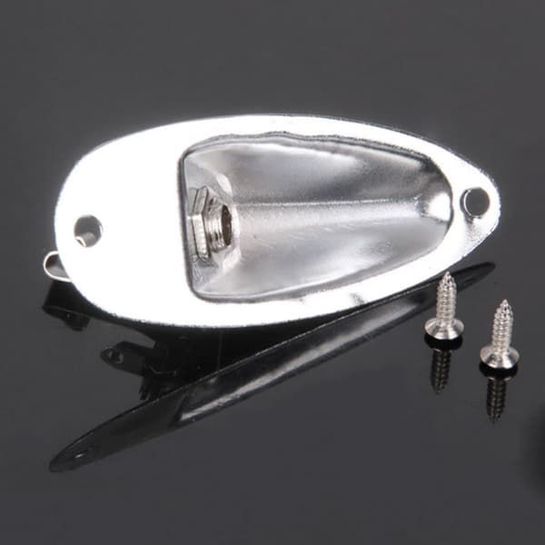 3 sæt legeringsguitarstik Zinklegering udskiftning bas elektrisk guitar input output stik