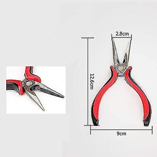 Lange Nese Tang Fine Needle Anti-Skli Håndtak Smykker
