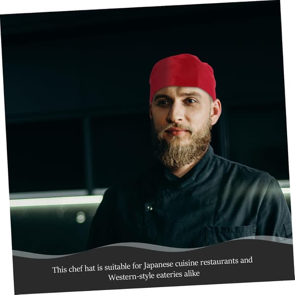 Japansk restaurangkockmössa Bekväm andningsbar polyester Vuxen kockmössor