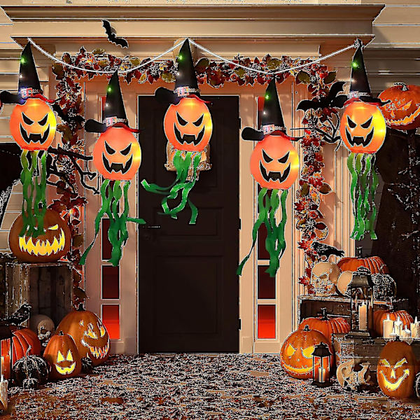 11,5ft Paristokäyttöinen Led-valo Halloween-haamuvalokoriste Juhliin Kotiin Puutarhaan Pihalle Puuhun T-yuhao