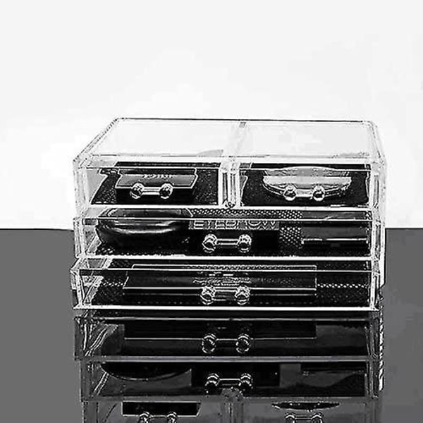Klar Akryl Makeup Organiser Opbevaringsstativ 2 Lag
