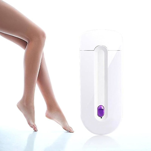 2 i 1 Genopladelig Elektrisk Epilator Kvinder Smertefri Hårfjerning Epilator Enhed Instant Sensor Lys Skraber Dropshipping