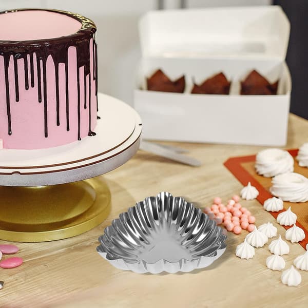 20 stk. æggetærteforme i rustfrit stål budding DIY-forme højkvalitetsmateriale
