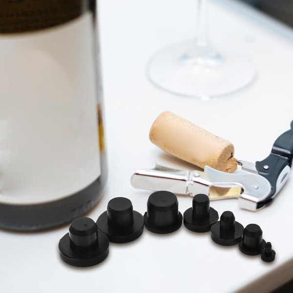 Silikonflaskpropp återanvändbar kompakt plugg för pepparströare, vinflaskor, tuber och blomkrukor