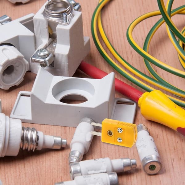 6 st K-typ termoelementadapter hane- och honkontakter termoelementkabelanslutningssats