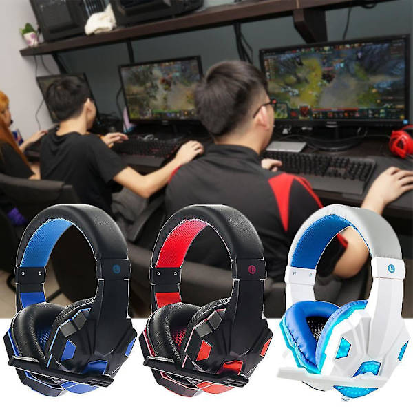 3,5 mm Gaming Headset Högtalare med Mikrofon