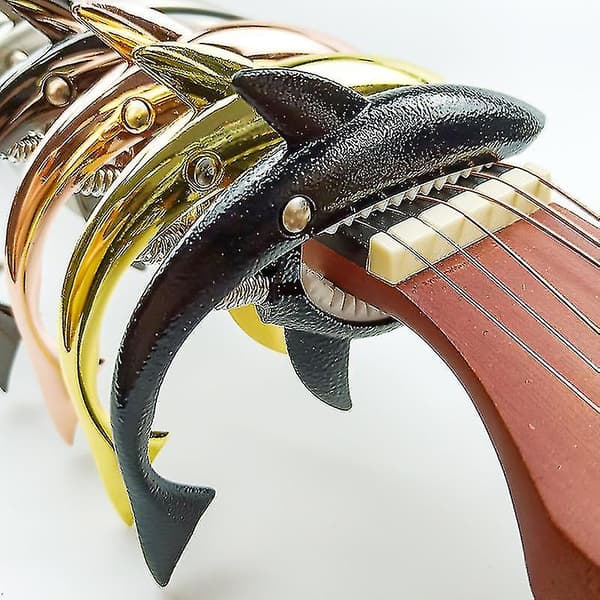 Gitarr Capo i Zinklegering Trägitarr Elektrisk Gitarr Ukulele Capo Musikinstrument 1st guld