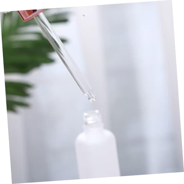 Matta frostat glas ögondroppflaskor 12 st 50 ml påfyllningsbara tomma reseflaskor för underförpackning