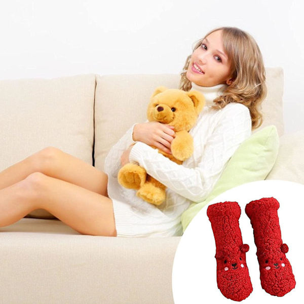 Plush Golvsockor, färgglada Fuzzy Sockor för Kvinnor | Sockor för Kallt Väder