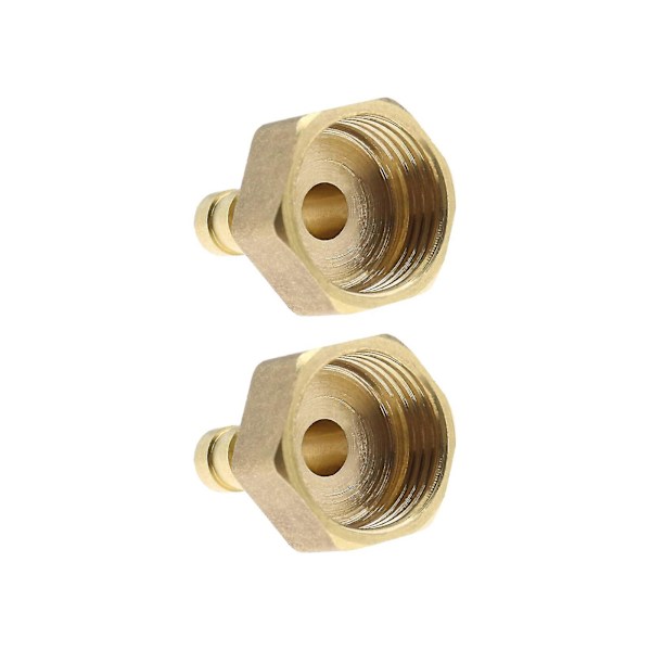 2 stk. 8 mm 1/2 tommer hun-gevind messing barb fittings forbindelsesrør barb joint adapter