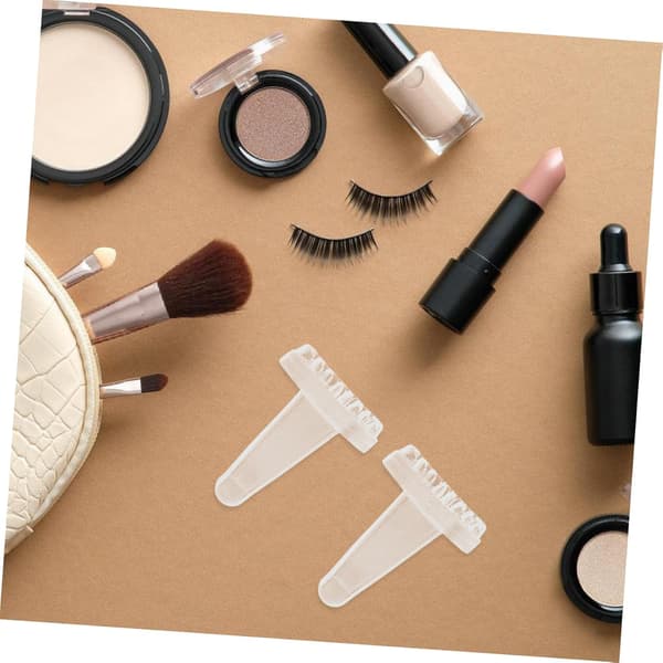 2 st återanvändbara silikonögonfransmallar för enkel ögonmakeup, ögonmakeupassistent