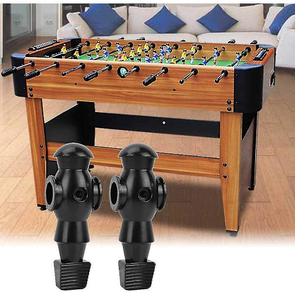 Pöytäjalkapallo Miesten Pelaaja 2 kpl Foosball Pelaajat Vaihto Dynamo Pöydälle Hauska Peli Lelut (musta)