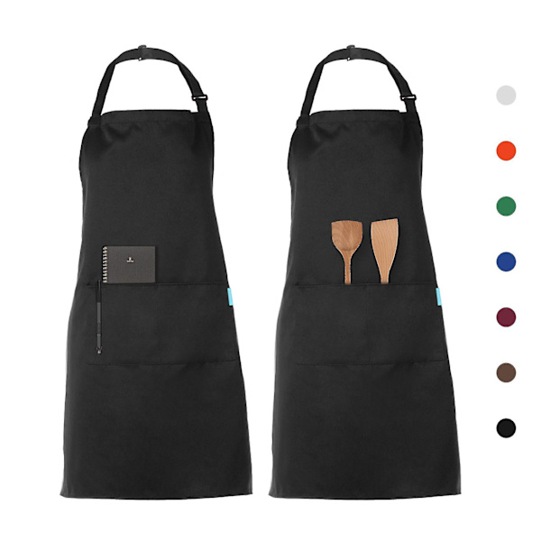 2 stk./sæt Polyester Køkken BBQ Restaurant Forklæde til Voksne