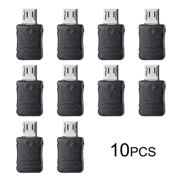 10 kpl Micro USB T -portti uros 5-nastainen pistokepistorasian liittimen cover