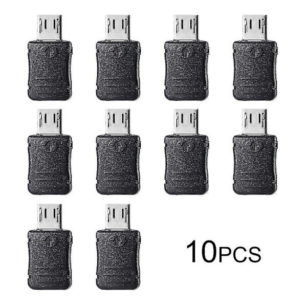 10 stk Micro USB T-Port Han 5-polet Stikkontakt Dæksel
